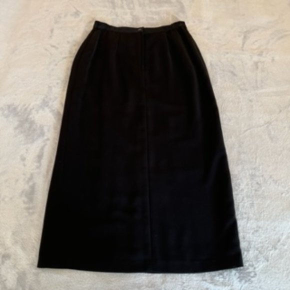 Sag Harbor Women's Slit Skirt 10 Black - Picture 9 of 12